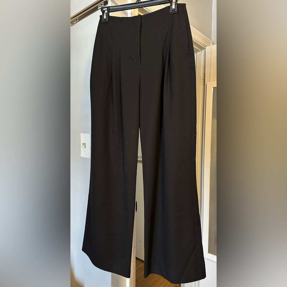 Abercrombie & Fitch Black Wide-Leg Pants